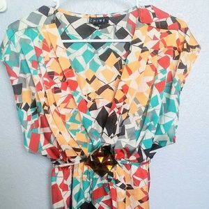 CHIME semi-batwing blouse (xl)
